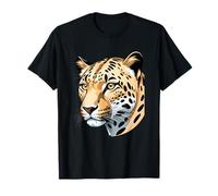 Cabeza de Leopardo Dibujada - Diseño de Animal Salvaje Camiseta