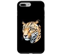 Cabeza de Leopardo Dibujada - Diseño de Animal Salvaje Carcasa para iPhone 7 Plus/8 Plus