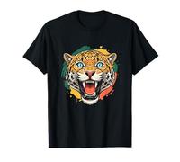 Cabeza de Leopardo rugiente Safari Jungle Power Camiseta
