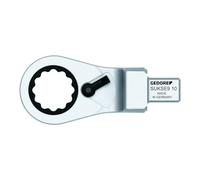 Gedore SUKSE9 19 - Cabeza de llave combinada de carraca, conmutable SE 9x12, 19 mm