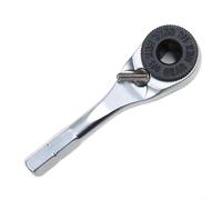 Cabeza de llave de trinquete pequeña con diseño de mango hexagonal para huecos estrechos, fijación eficiente, tornillos sueltos, mantenimiento del hogar, construcción de acero al cromo vanadio (A)