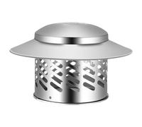 Cabeza de lluvia del - Protector de acero inoxidable en metal, Mesh Shield | Tapa de rejilla oxidada con resistencia a la intemperie, cubierta de ventilación de scar