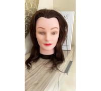 Cabeza de maniquí de formación con soporte Eurostil 100% pelo natural