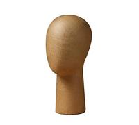 Cabeza de maniquí Femenino de Papel Kraft, Sombrero, Bufanda, Gafas de vídeo, Pantalla Promocional, Cabeza de maniquí de plástico, Soporte de Metal (Size : Style 1)