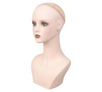Cabeza de maniquí femenino, soporte portátil para maquillaje, muñecas, pelucas, soporte de exhibición para maniquí femenino