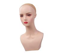 Cabeza de maniquí femenino, soporte portátil para maquillaje, muñecas, pelucas, soporte de exhibición para maniquí femenino