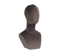 Ｚｉａｌｏｆｉ Cabeza de maniquí para exhibición de pelucas, modelo de cabeza de maniquí, soporte multifuncional para exhibición de pelucas, soporte para sombreros, MarrÓn