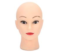 Cabeza de maniquí para Pelucas, Modelo de Cabeza de maniquí, Cabeza de maniquí de Cosmetología, PVC Suave con Orificio de Soporte Inferior para Exhibir Sombreros, Pelucas, Gafas,