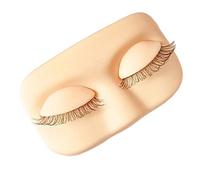 Cabeza de Maniquí para Pestañas - Modelo de Silicona Reutilizable | Cabeza de maniquí para extensiones de pestañas | Formación De Salón De Belleza Para Mujeres Y Niñas