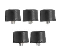 Cabeza de Martillo de Goma 5 Piezas Negro Antideslizante Prevención de Aceite Martillo Puntas de Cabeza de Golpe Cabezales de Martillo de Repuesto Duraderos para Proyectos de (Φ40mm)