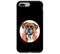 Cabeza de Perro Boxer en Estilo Splash Moderno Carcasa para iPhone 7 Plus/8 Plus