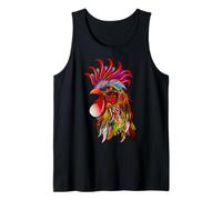 Cabeza de Pollo de Gallo Tribal Camiseta sin Mangas