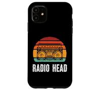 Cabeza de Radio Musical Boombox Retro Stereo Casete Hombres Mujeres Niños Carcasa para iPhone 11