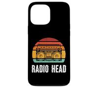 Cabeza de Radio Musical Boombox Retro Stereo Casete Hombres Mujeres Niños Carcasa para iPhone 13 Pro MAX