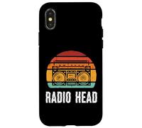 Cabeza de Radio Musical Boombox Retro Stereo Casete Hombres Mujeres Niños Carcasa para iPhone X/XS