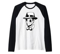 Cabeza de rompecabezas Gentleman Gangster x Camiseta Manga Raglan