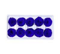 Cabeza de rosa preservada de grado A de 3 a 4 cm, 10 unidades por caja, rosas reales naturales de grado superior, rosas eternas para el día de la madre, día de San Valentín, regalos de cumpleaños