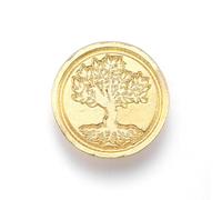 Cabeza de sello de laca de fuego, árbol de la vida, cera de aleación de zinc para sobres, cuadernos, creación cultural, marcado personalizado, vitalidad, herencia, símbolo de eternidad, celta, rel