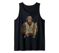 Cabeza De Serpiente Pie Grande Pescador Sasquatch Camiseta sin Mangas