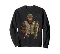 Cabeza De Serpiente Pie Grande Pescador Sasquatch Sudadera