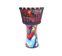 Cabeza de Tambor de Piel de Cabra Yembé para Jardines de Infancia Instituciones Musicales, Tambor Djembe Portátil para Niños Adultos Djembe Drum(8.5 inch A)
