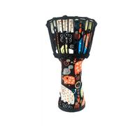 Cabeza de Tambor de Piel de Cabra Yembé para Jardines de Infancia Instituciones Musicales, Tambor Djembe Portátil para Niños Adultos Djembe Drum(8 inch C)