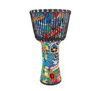 Cabeza de Tambor de Piel de Cabra Yembé para Jardines de Infancia Instituciones Musicales, Tambor Djembe Portátil para Niños Adultos Djembe Drum(12 inch D)