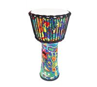 Cabeza de Tambor de Piel de Cabra Yembé para Jardines de Infancia Instituciones Musicales, Tambor Djembe Portátil para Niños Adultos Djembe Drum(10 inch E)