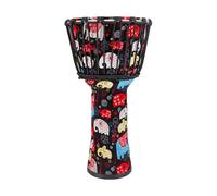 Cabeza de Tambor de Piel de Cabra Yembé para Jardines de Infancia Instituciones Musicales, Tambor Djembe Portátil para Niños Adultos Djembe Drum(10 inch F)
