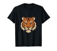 Cabeza de tigre atrevida Vintage Animal Art Camiseta