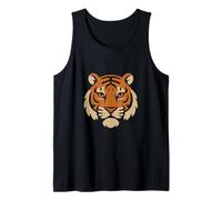Cabeza de tigre atrevida Vintage Animal Art Camiseta sin Mangas