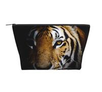 Cabeza de Tigre en Estampado Oscuro, Bolsa de artículos de tocador Bolsa de Maquillaje Bolsa de cosméticos Bolsa de artículos de tocador de Viaje portátil