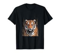 Cabeza de Tigre en la Selva de la Hierba Fauna Camiseta