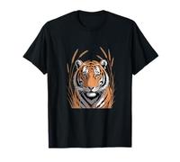 Cabeza de Tigre en la Selva de la Hierba Fauna Camiseta