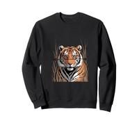 Cabeza de Tigre en la Selva de la Hierba Fauna Sudadera