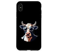 Cabeza de Vaca con Gafas de Sol - Estilo Dibujo Animado Carcasa para iPhone XS Max
