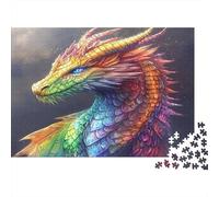 Cabeza del dragón del Arco Iris Puzzle Mil Piezas Adultos Y Ni?os Reto Mental para Expertos Elección Amazon Noche En Familia Cartón Premium 52x38cm/1000pcs