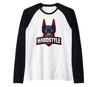 Cabeza Doberman - Estilo Duro | para Aficionados al Estilo Duro y a los Perros Camiseta Manga Raglan