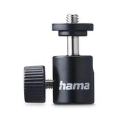 Cabeza esférica para trípodes, Altura 38 mm, para Rosca de 1/10.2 cm, Ø 20 mm, Negro