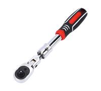 Cabeza flexible de llave de trinquete extensible 72t, trinquete telescópico de transmisión de 1/4 pulgadas con ángulos ajustables de 180 grados CR Mo Steel TPR agarre