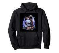 Cabeza Mortal con Serpiente para EMOS y góticos Sudadera con Capucha