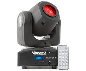 Cabeza móvil BeamZ Panther 25 LED 12W 8 colores DMX mando IR