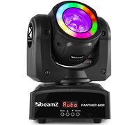 Cabeza Móvil con Anillo LED 4 en 1 Haz LED 60W RGBW DMX (Panther 60R) - beamZ