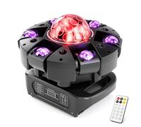 Cabeza Movil LED 150W con Mando a Distancia, 25CH Luz Discoteca RGBW Beam Focos Movil de iluminación para Fiestas DJ, Bares, Clubes