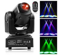 Cabeza Movil LED, UKing Luz de Discoteca LED RGBW, 50W 4 Modos de Control/8 Colores/8 Patrones, para DJ Disco Bar Salón de baile Halloween Navidad (con control remoto)