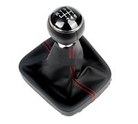 Cabeza Palanca Cambios Para VW Para Golf 5 Para A5 MK 2004 2005 Para Golf 5 Para Plus 2004 2005 2006 2007 2008 Perilla De Cambio De Marchas De 5/6 Velocidades Funda Cuero Velocidades Pomo Palanca(6 Sp