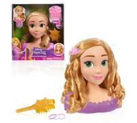 Cabeza para Peinados de la Princesa Rapunzel de Disney, 7 Piezas, Juego de simulación, Juguetes para niños a Partir de 3 años de Just Play