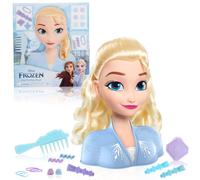 Cabeza para Peinados Disney’s Frozen 2 Elsa Styling Head, de Pelo Rubio, con 17