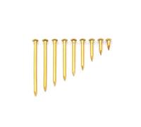 cabeza plana redonda vallada cubierta de hormigón Clavos de latón for madera, cobre, paquete sujetadores for muebles 8-35 mm(2.8x25 20pcs)