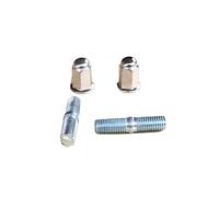 Cabeza redonda M7 con cubierta, tubo de escape superior convexo, culata, serie de tuercas hexagonales, adecuada for tornillo de diámetro exterior, tipo de tapa de 7mm(M7x32mm Screw and nut 4set)